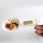 Electronic weighing spoon, white color